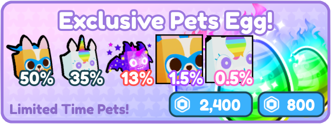 Pet Simulator X ~ Exclusive Pets ~ Pet Sim X ( Best Deal~ OG Pets)