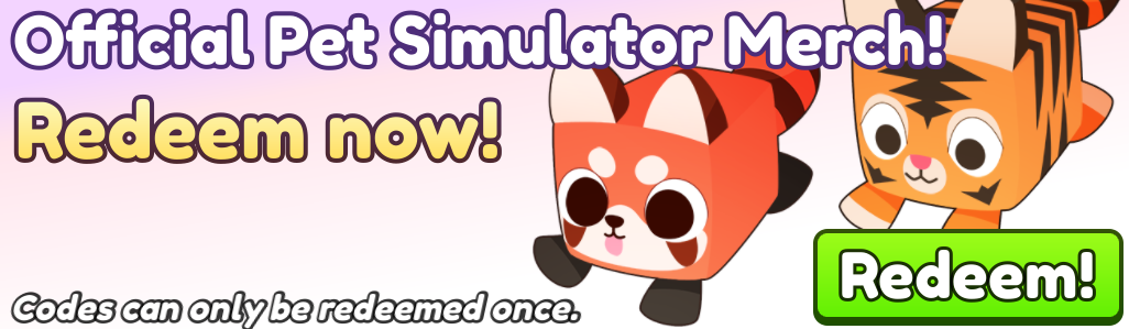 Redeeming a Pet Simulator X Merch code! New favorite huge- also has te