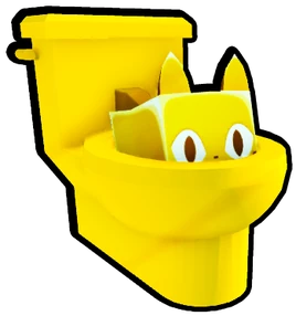 Toilet Cat (Golden)