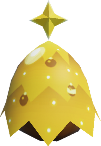 Golden Christmas Tree Egg