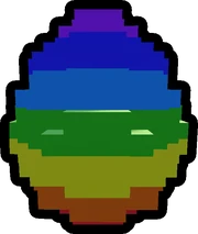 Rainbow Pixel Egg