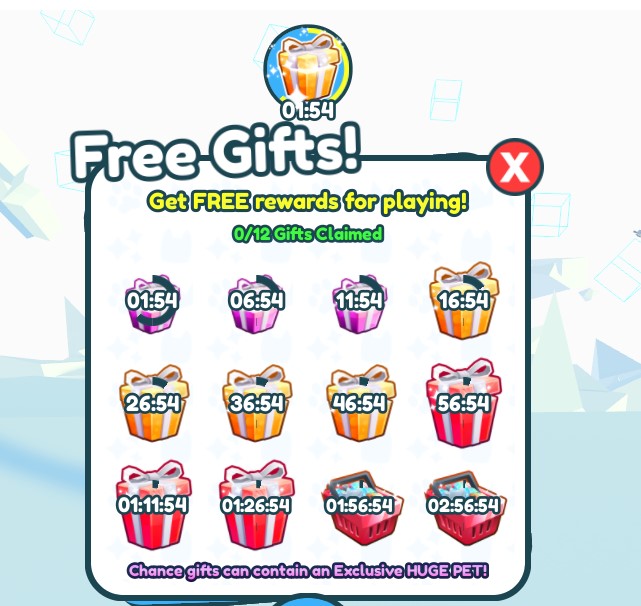 Gift Rewards (Pet Simulator X), Pet Simulator Wiki