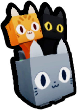 Pet Simulator X cat (hoverboard cat and nutcracker cat)