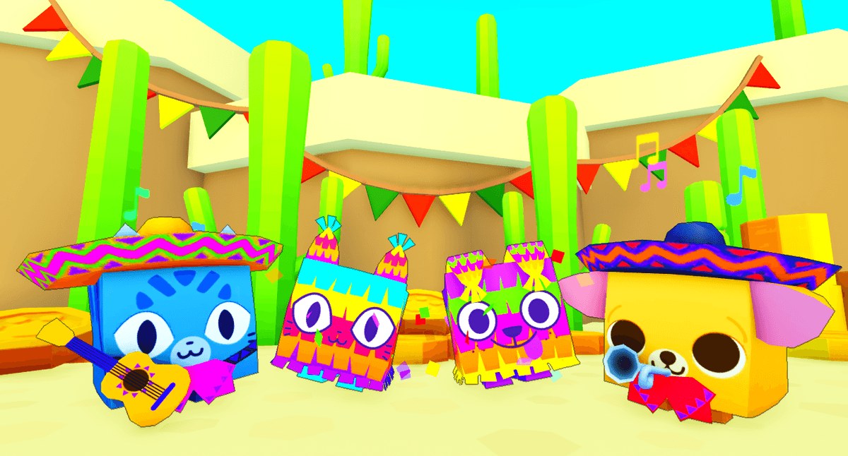 BIG Games on X: 🍓 Squishy JELLY pets in #PetSimulatorX! 🎉 Cinco de Mayo  fiesta continues! New maze event, pets, huge, and eggs! 🎮 Play:   ✨ Changes:    / X