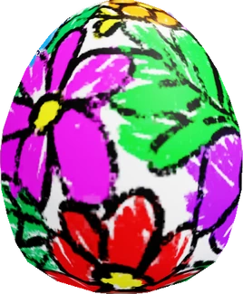 Flower Doodle Egg