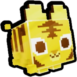 Pixel Tiger (Golden)