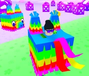 Stuck in a piñata when teleporting