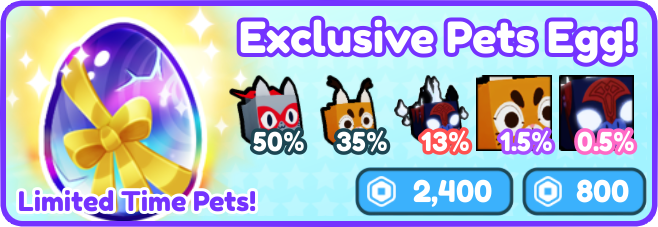 Exclusive Egg Value - Pet Sim X Value List 