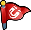 Icon flag red