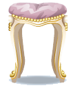 Beighe rococo vanity stool