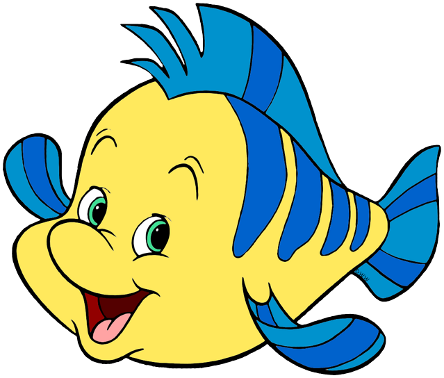 NWT Lularoe Disney Flounder Fish Little Mermaid Irma India