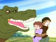Crocodile with Darling Brothers From Wendy and the Croc