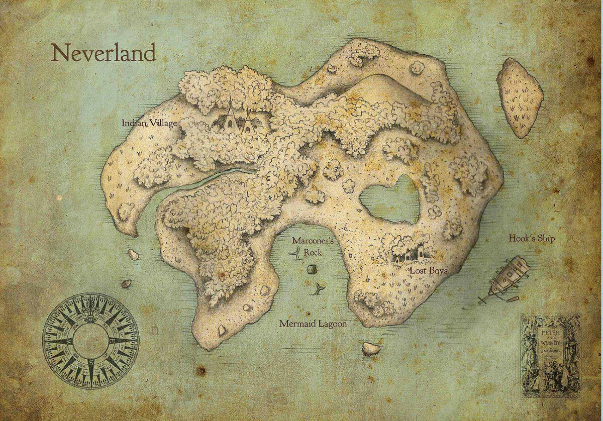 Peter Pan Neverland Map N8Ls1Phoukhhtm
