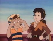 Peter with Curly From the episode Curly's Laugh