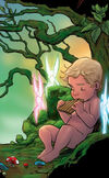 Peter-Pan-Comic-Book-Art-Baby-Peter-Fairies-Moss