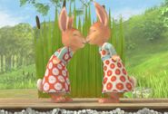 Mospy-And-Flospy-Rabbit-Sister-Nose-Kiss-Cute-Image