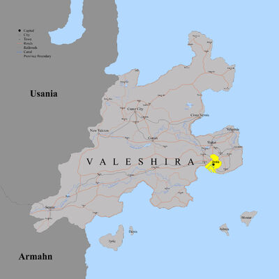 Valeshira Detailed Map