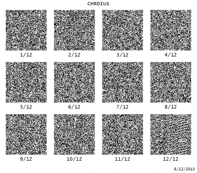 CHRdius QR codes