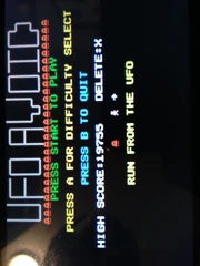 UFO Avoid Title Screen