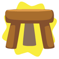 Wooden School Stool