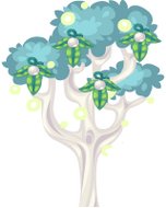 Elven Kingdom Tree -- produces Glowing Elven Fruit and is grown from the Limited Edition seed, the Elven Kingdom Tree Seed