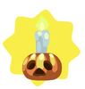 All Hallows Eve Pumpkin Candle