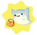 Luminous Cute Halloween Ghost With Lantern