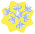 Blue Cluster Snowflake