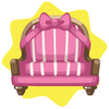 Valentine Pink Ribbon Armchair