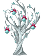 Silver Winter Tree -- produces Silver Winter Fruit and is grown from the limited time Silver Winter Tree Seed