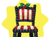 Dark Christmas Chair