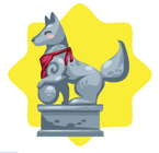 Fox Shrine Statue