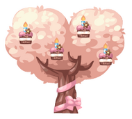 Birthday Cake Tree -- produces Birthday Cake Fruit and is grown from the limited time Birthday Cake Tree Seed