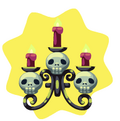 Triple Scone with Skull Base