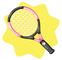 Pink Tennis Racket