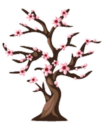 Sakura Tree -- produces Homegrown Cherry Flavoured Riceballs and is grown from a normal tree seed