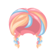 Rainbow Pigtails Wig