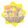 Basket of Spring Flowers