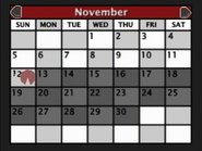 Red calendar depicting November 12, 1995 or November 12, 2017