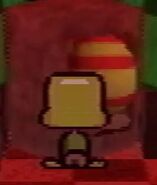 The egg inside the machine
