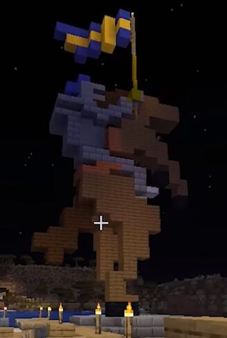 Statue of Joergen II PewDiePie Minecraft Series Wiki Fandom