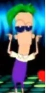 Ferb in his official anime form.