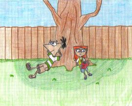 Chris and Erica Under the Tree