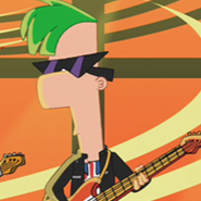 Ferb in The Baljeetles band