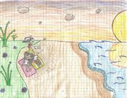 Extraterrestrial Beach Scene (Celestial Feelings)