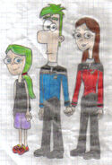 Ferb, Vanessa, and Victoria Fletcher in 2038 (Ad Astra 2: Youth and Nostalgia)