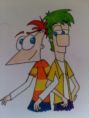 Phineas And Ferb Fanart Drawing by darenko - DragoArt
