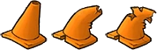 Zombie Cone Degrades.png (10 KB) Pylonen, mit unterschiedlichem Zerstörungsgrad