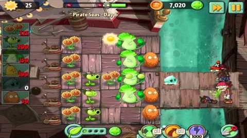 Plants vs Zombies 2 Pirate Seas Day 6 Walkthrough