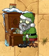Weihnachtsmann Pianisten-Zombie